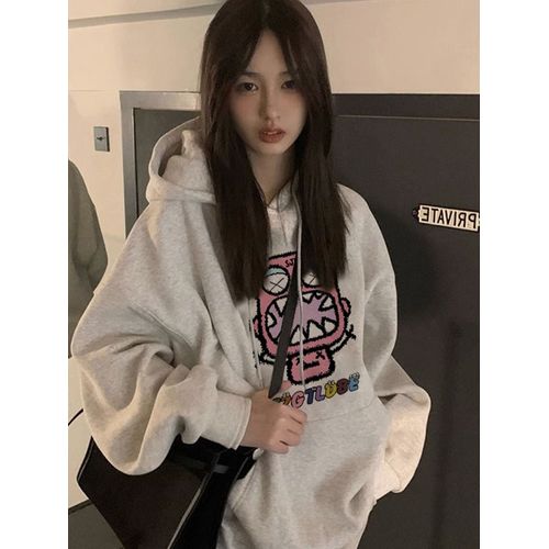 Sweat-Shirt À Capuche Fin Et Épais En Velours Pour Femme, Veste De Niche Tendance Automne Et Hiver