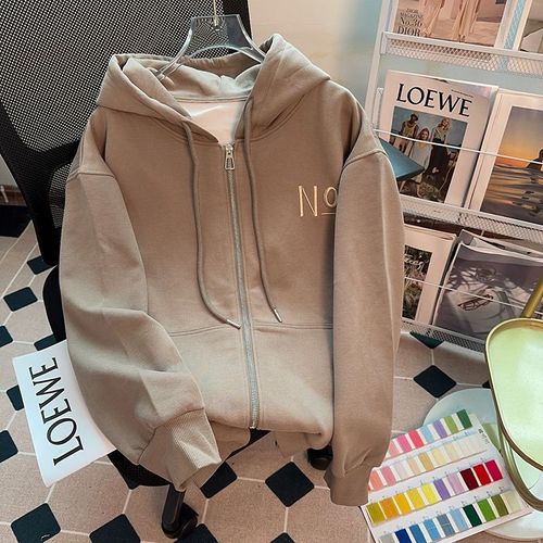 Ensemble De Sweat-Shirt Composite Brossé Pour Femme, Veste Cardigan Fine, Hauts, Vêtements Pour Femmes De Grande Taille, Printemps Et Automne