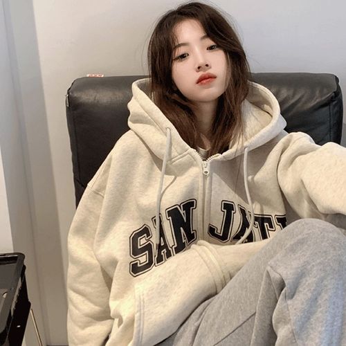 Sweat-Shirt Tendance Pour Femme Avec Col Montant Et Design De Niche