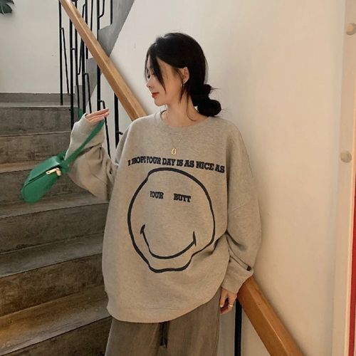 Veste Sweat-Shirt Ample Et Fine Pour Femme