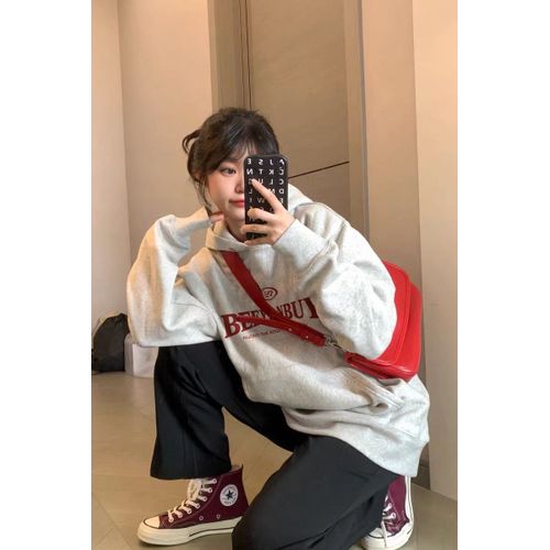 Sweat-Shirt À Capuche Fin Et Épais En Velours Pour Femme, Veste De Niche Tendance Automne Et Hiver