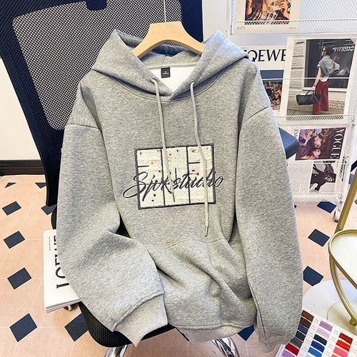 Sweat-Shirt Pur Pour Femme, Haut À Manches Longues Et Capuche, Fin, Début Du Printemps