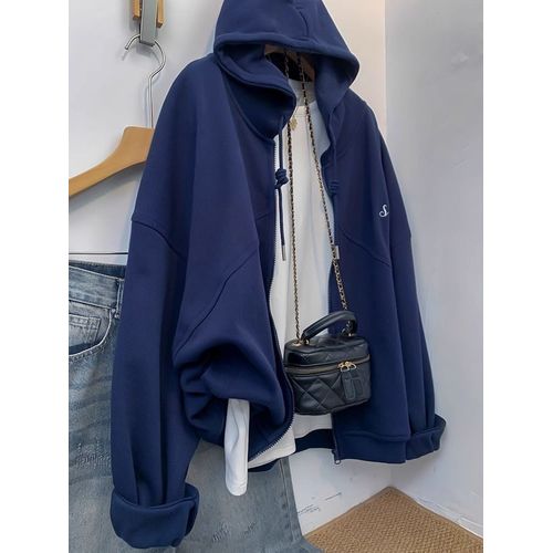 Sweat À Capuche Grande Taille Pour Femme, Veste De Niche, Tendance Automne Et Hiver