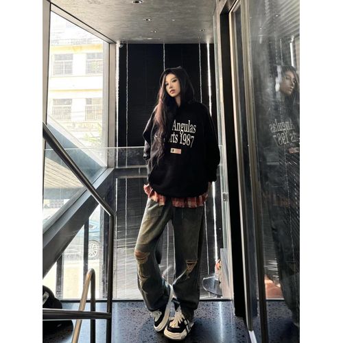 Sweat À Capuche Imprimé En Coton Pour Femme
