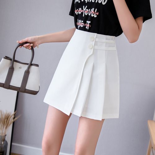 Jupe De Printemps Pour Femme, Jupe Plissée, Pantalon, Taille Haute, Ligne A, Bouffante, Short Super Populaire