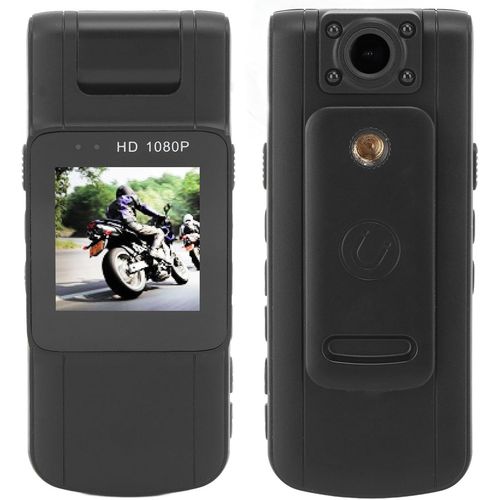 Caméra Cachée Portable, Caméra Petit Corps 1080P, Nocturne 1080P Grand Angle Clip Arrière Type C Caméra de Poche de pour Réunion Application de la Loi