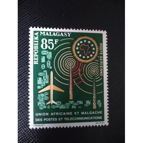 Timbre Madagascar Yt Pa 92 Union Postale Africaine 1963 ( 031207 )