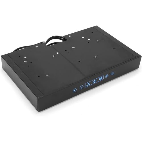 Checarzhn--No1-Hotte De Cuisine , Noir, Montage Sous Armoire, 12 V Réglable À 3 Vitesses Avec Lumière Led À Écran Tactile Pour Camping-Car, Camping-Car, Yacht, Cuisine Et Autres Scénarios