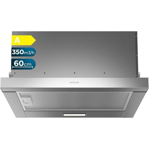 CHECARZHN--NO1-Hotte Aspirante Télescopique De 60 Cm Bolero Flux Tlm 603500 Inox A. Moteur 70 W, Puissance D'Aspiration 350 M3/H, Commande Mécanique, 2 Niveaux, Lumière Et Filtre À Charbon, Finition
