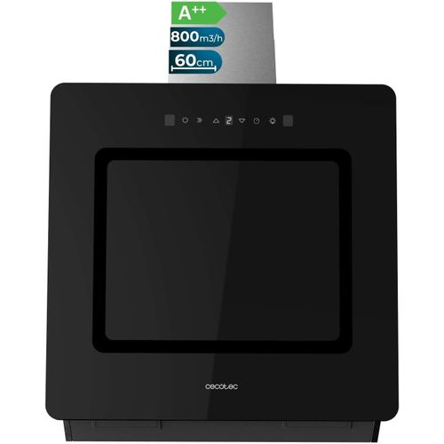 CHECARZHN--NO1-Hotte Aspirante 60 Cm Bolero Flux Dt 608002 Glass Black A++ Hottes Avec Puissance D'Aspiration De 800M3/H, 3 Niveaux De Puissance, Éclairage Led Et Contrôle Gestuel.