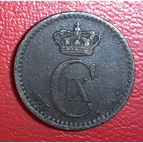 1 Ore - Christian I X  - 1875 - Danemark