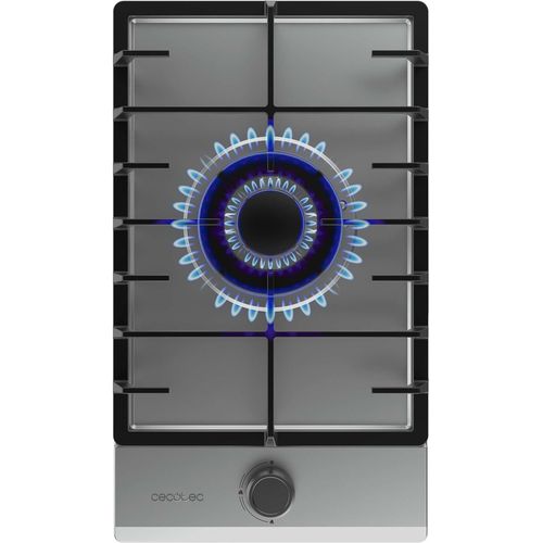CHECARZHN--NO1-Plaque De Gaz Butane Et Naturel 1 Feu Bolero Squad G 1200F Inox. 3500 W, Acier Inox, Grilles Complètes En Fonte, Brûleur Wok Triple Couronne, Allumage Électrique, Système De Sécurité