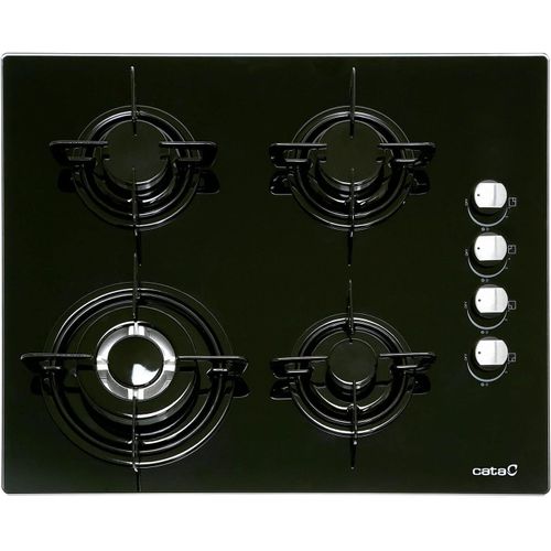 CHECARZHN--NO1-Ci 631 Bk A/A Plaque À Gaz Butane 4 Feux. 1 Triple Couronne. Pour Cuisinière À Gaz Naturel. Largeur 59 Cm Puissance Totale De 8 Kw Tiges Et Brûleurs Émaillés.