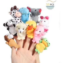 Marionnettes à doigts en forme d'animaux, 5 pièces, jouets éducatifs pour  enfants, jeu de rôle, conte de fées