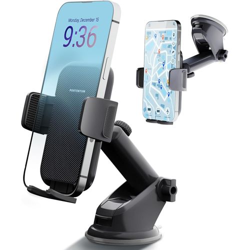 Kalanka-Support Telephone Voiture | Aspiration Militaire | Porte 360° Ventouse Fixe Tableau De Bord Accroche Portable Universel Gps Smartphones