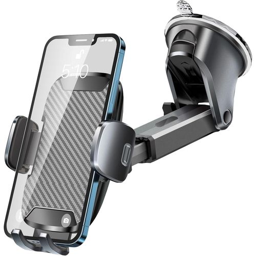 Kalanka-Support Telephone Voiture, [Ventouse Puissante] Porte Telephone Voiture Tableau De Bord, Support Pour Pare-Brise De Voiture, Rotation 360°, Pour 4-7"" Iphone/Smartphone/Gps