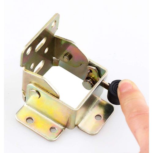 Lot De 2 Supports Pliants À 90 Degrés Charnières Autobloquantes En Acier Laminé À Froid Pieds De Table Pliants Pieds De Lit Charnières De Soutien Cachées (Positive Brake)