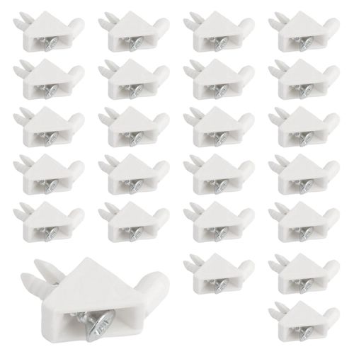 Lot de 30 Pièces Supports d'Étagère Blancs Supports D'étagère D'armoire pour Meuble de IKEA PAX Taquet Etagere #101558 Pièces de Rechange Les Supports D'étagère (A)
