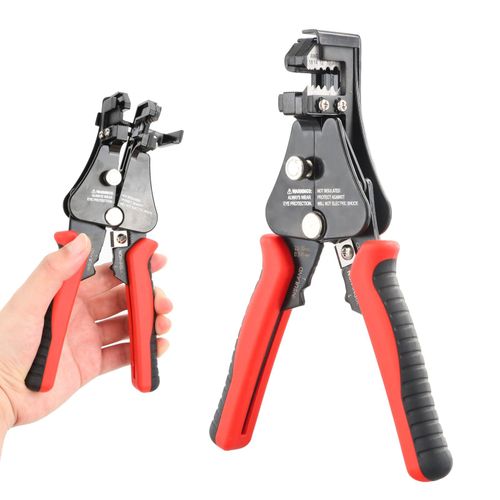 Pince a Denuder, Pince Coupante, Pince à Dénuder de Câble 3-en-1, Pince à Dénuder Automatique, Pince a Sertir pour Dénuder et Couper, Cables Electriques