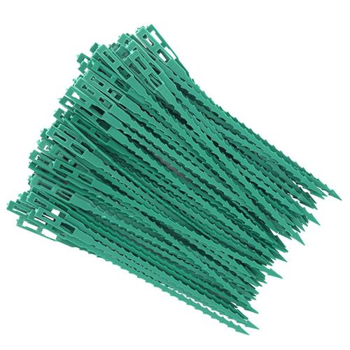 80 Pcs Accroche-Tuteurs pour Tomates Arbres Tuteurs de Plantes Attache et Soutien Réglable pour Plantes Serre-câble Lien en Plastique pour Jardinage Bricolage