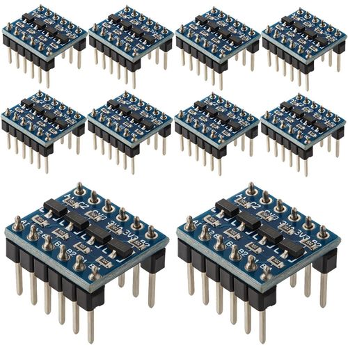 Ayu-10pcs 3.3v-5v 4 Channels Logic Level Converter Bi-Directional Shifter Module (Pack Of 10) Cyt1076