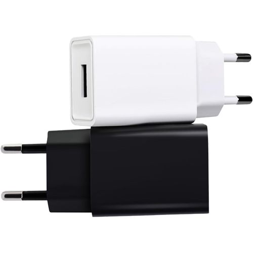 AYU-Lot de 2 chargeurs US B A 12 W, 5 V/2,4 A, adaptateur USB, bloc d'alimentation US B, chargeur USB pour téléphones portables, écouteurs, haut-parleurs Bluetooth et autres petits appareils, noir