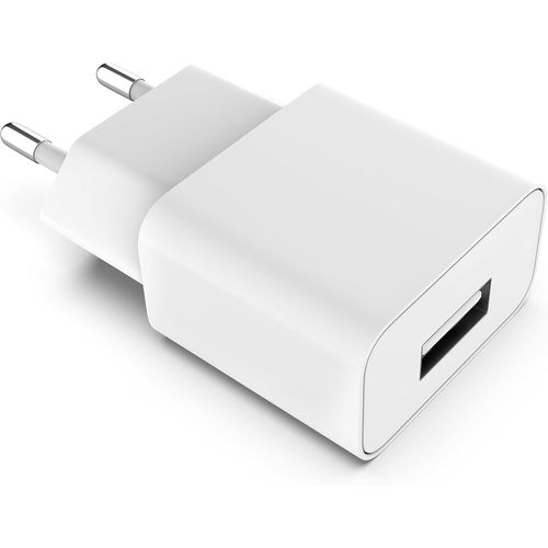 AYU-Chargeur Secteur - Adaptateur USB Universel Mural (5V | 1A) - Compatible avec Apple iPhone 12 Pro Max | 11 | XS | X Samsung Galaxy S20 FE Plus Ultra - Blanc