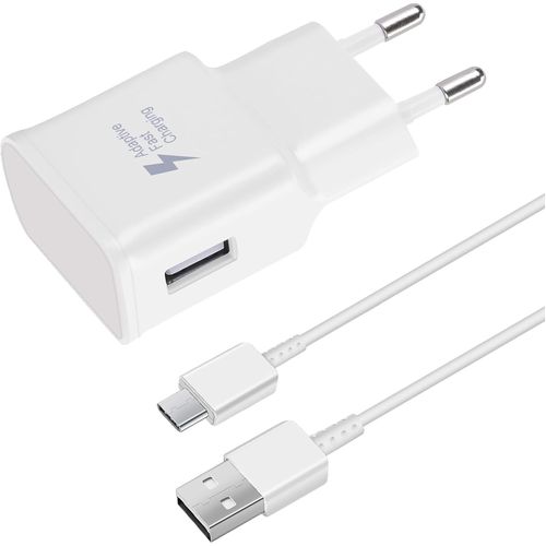 AYU-Chargeur Rapide 15W + Cable USB-C Compatible avec Samsung Galaxy S8 S9 S10 S20 S21 S22 S23 Plus Ultra S21 FE Z Flip 4/Z Fold 4 A54 A52S A53 A34 A33 A20e A14 A13 M54 M53, et Autres Smartphones
