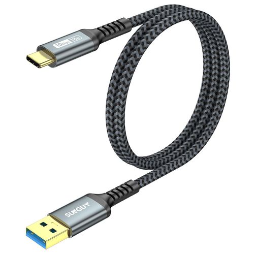 AYU-Cable USB C, 0.6m 10Gbps Cable USB vers USB C, Cable USB C Charge Rapide pour iPhone 16/15 Pro Max, Galaxy S24, Google Pixel, Android Auto, Huawei P40/P30, MacBook Pro