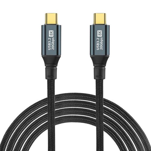 AYU-Cable USB C vers USB C 100 W - Cable USB C 3.2 Gen 2 - 20 Gbit/s - Transfert de donn¿¿es 20 V 5 A - Charge rapide pour OTG, 8K @ 60 Hz - Transmission vid¿¿o pour i/phone15, ordinateur portable,
