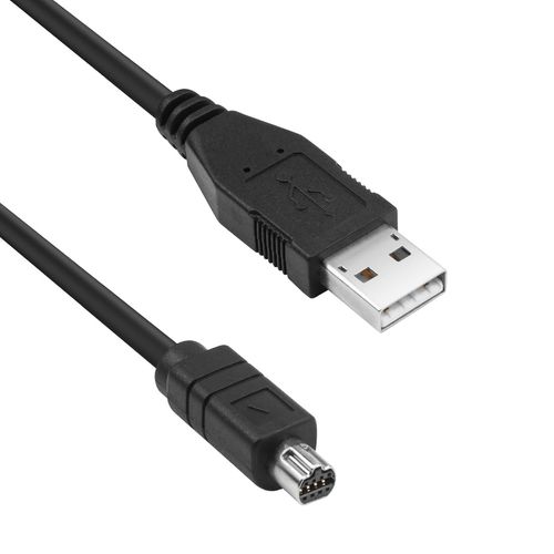 AYU-Câble USB de transfert de données UC-E1 pour appareil photo Nikon Coolpix 880, 885, 990, 995, 4300, 4500, 5000, 5400, 5700, 8400, 8700, 9900 (1,3 m)