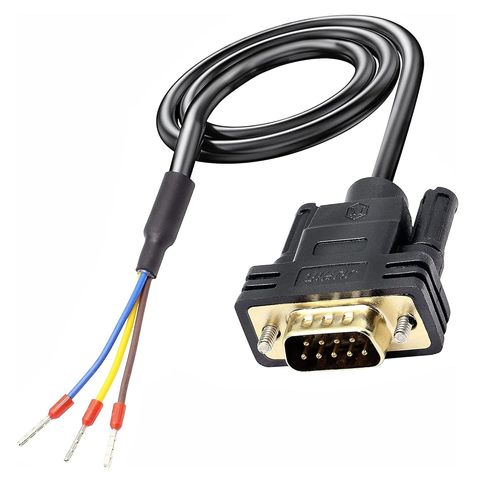 AYU-Connecteur DB9 RS232 - Câble de port série DB9 - Adaptateurs sans soudure - Port COM 9 broches - Câble de remplacement Adaptateur USB Transfert de Données : 235 (mâle)