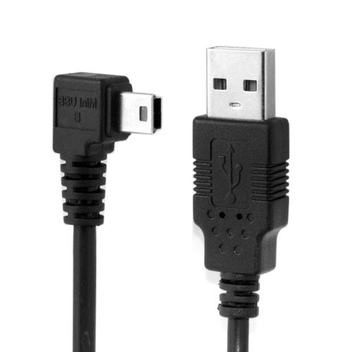 AYU-Câble mini USB USB 2.0 vers Mini USB-B 5 broches, câble d'extension de données à angle droit de 90 degrés 1.8M