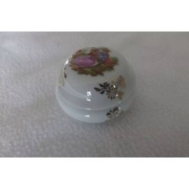 Ancienne Boite Pilulier Porcelaine De Limoges