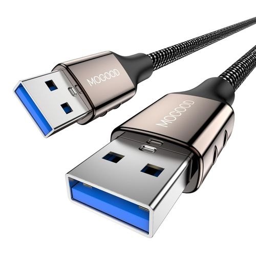 AYU-Câble USB 3.0 Mâle vers Mâle - Extender pour Boîtier de Disque Dur - Double Tête - 3M