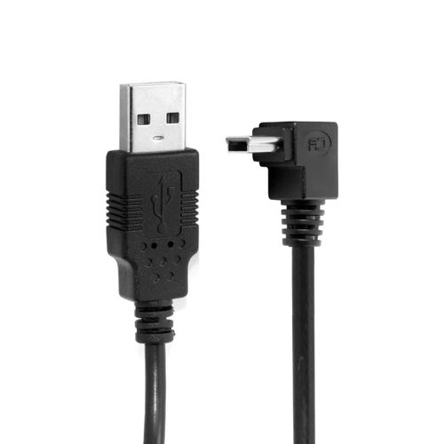 AYU-Câble mini USB USB 2.0 vers Mini USB-B 5 broches, câble d'extension de données coudé à 90 degrés vers le bas 0.5M
