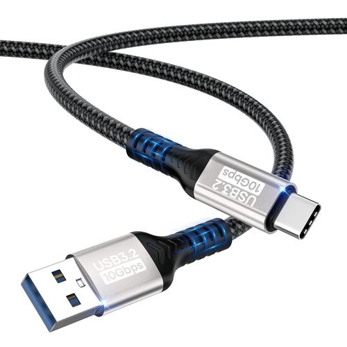 AYU-Câble USB A vers USB C 0,5m,transfert de données 10Gbit/s,60W 3A,charge rapide pour iPhone 16/15/Pro Max,Samsung Galaxy S24/S23/S22/S21,A55/A54/A35/iPad Pro/SSD externe/USB vers périphérique Type
