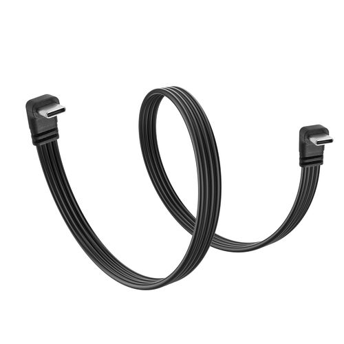 AYU-Câble USB C 90 Degrés Type C Mâle Vers Mâle - Chargement et Transfert de Données - Pour Appareils USB C et Ordinateurs