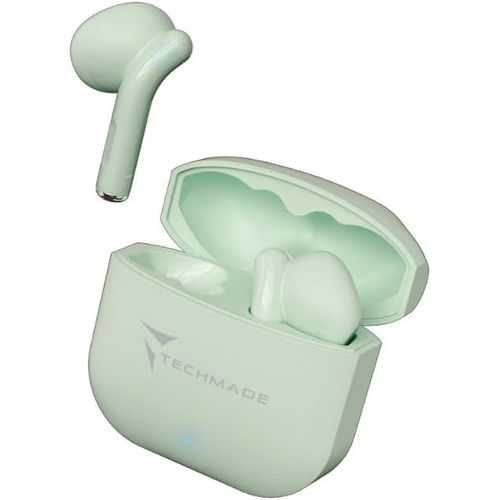 AYU-TECHMADE Écouteurs Bluetooth sans fil avec microphone, audio HD, basses améliorées, contrôle tactile, étanche IPX5, compatible avec iPhone et Android