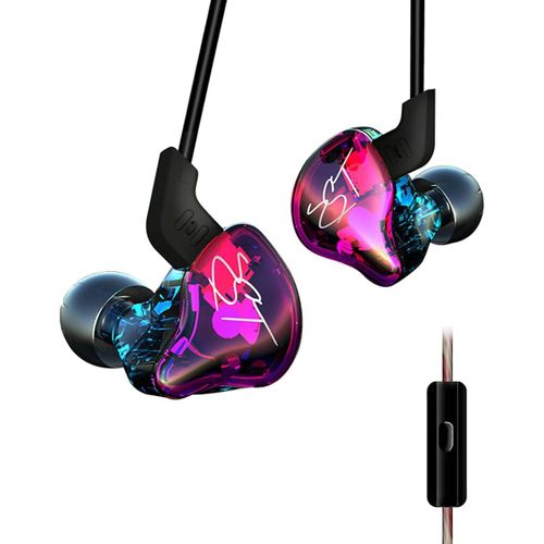 AYU-Ecouteurs Intra-auriculaire KZ ZST Oreillettes Filaire Stéréo avec Micro Casques Intra Auriculaires avec Jack 3.5mm pour iPhone iPad Tablette Samsung Huawei MP3/4, etc(Couleur avec Micro)