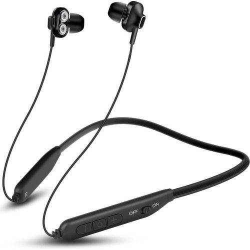 AYU-BI2 Écouteurs Bluetooth Tour de Cou Oreillette sans Fil, Écouteur Bluetooth Sport pour Course, Fitness, Extérieur