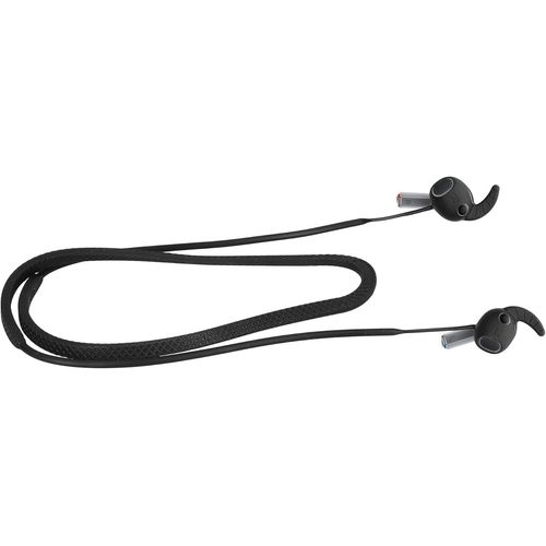 AYU-Sangle Compatible avec Samsung Galaxy Buds 3 Pro - Sangle 72 cm en Silicone pour écouteurs sans Fil Noir
