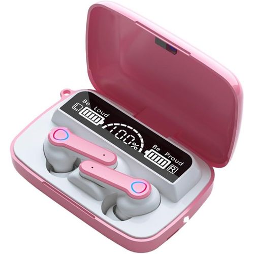 AYU-Genérico AI-008-B (M19) Casque sans Fil - Bluetooth 5.3 - Assistant Vocal - Étanche pour Douche ou Sport - Blocage du Bruit extérieur - Microphone pour téléphone - Stéréo HiFi