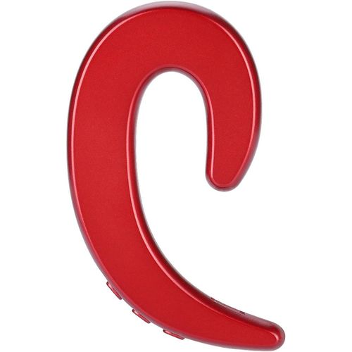 AYU-Casque Bluetooth sans Fil, Casque à Conduction Osseuse Indolore, Crochet d'oreille Mains Libres, étanche avec Rappel Vocal Chinois et Anglais (Rouge)