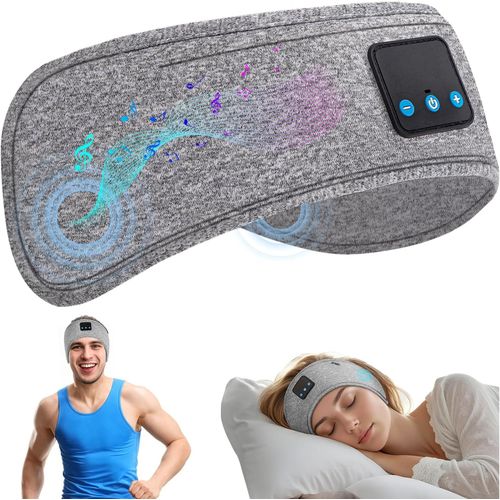 AYU-Écouteurs pour dormir Casque de sommeil Softysound Casque sans fil Softysound Band Bandeau de sport avec haut-parleurs HD stéréo ultra minces Masque de sommeil lavable Course à pied