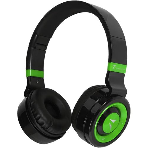 AYU-- Casque Bluetooth Pliable avec Microphone Intégré, Radio FM et Emplacement Carte SD, Couleur Vert