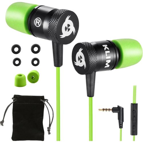 AYU-Fusion Ecouteurs Haute Qualité Audio - Durables + Garantis 5 Ans - Innovant - Ecouteur Intra-auriculaire avec Mousse à Mémoire de Forme et Microphone - Prise Jack 3,5mm - Nouvelle Version - Vert