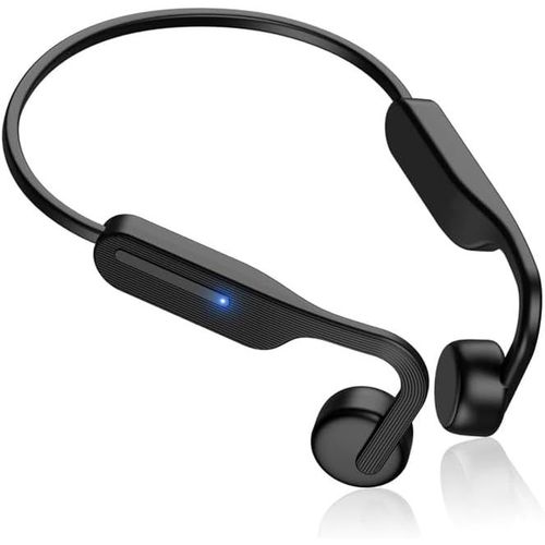 AYU-Casques conduction osseuse, Casques sans fil à oreille ouverte avec micro, Casques sportifs imperméables IP55, Bluetooth 5.3, pour courir, faire du vélo, faire de l'entraînement, charger rapideme