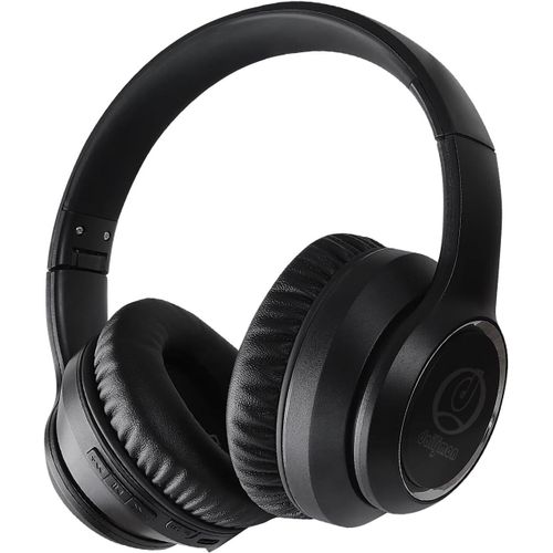 AYU-Casque Bluetooth sans Fil Anti Bruit ANC,Casque Over-Ear V5.3, 23DB SNR,60 Heures de Lecture, Hi-Res Audio, Basses Profondes,Pliable,Deux Grands lanceurs d'alerte de 40 mm de diamètre (Noir)