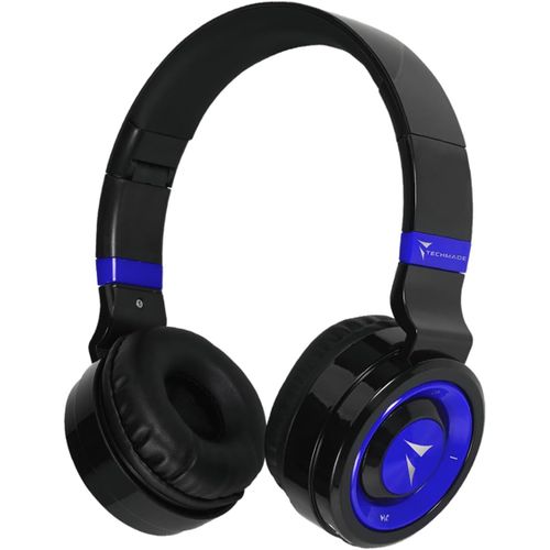 AYU-- Casque Bluetooth Pliable avec Microphone Intégré, Radio FM et Emplacement Carte SD, Couleur Bleue